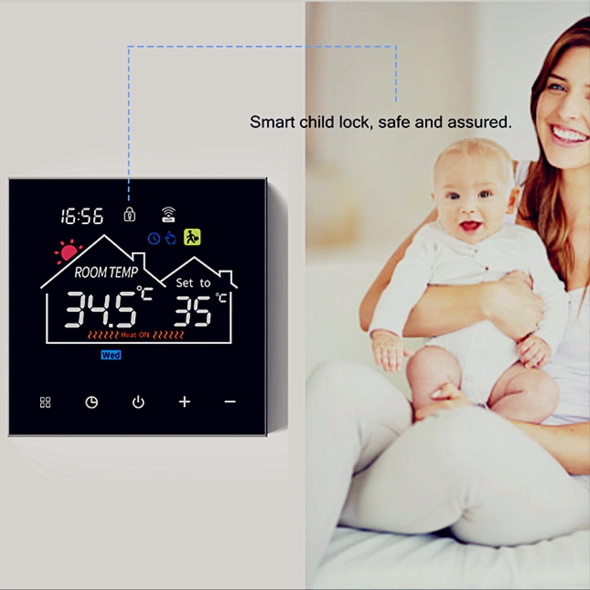 Smart Wifi Wireless Thermostat for Efficient Gas Boiler Water Heating Water Heating Digital Temperature Controller B1 * Digital Temperature Controller