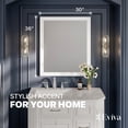 thumbnail image 2 of Eviva Acclaim Transitional White Bathroom Vanity Mirror, 2 of 7