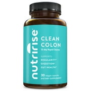 NutriRise Clean Colon - 15-Day Rapid Cleanse, 30ct - Regularity and Healthy Digestion Support Supplement