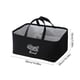 thumbnail image 3 of Cesta para almacenar telas | Contenedor plegable para organizadores de tela • Asas duraderas • Negro, beige, azul • 38x26x18 cm | Lavandería multiusos, juguetes y armarios para guardar | Costura, 3 of 6