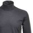 thumbnail image 2 of RAGMAN Suéter de Cuello Tortuga para Hombre - Manga Larga Básico Cuello Tortuga Regular Fit, Punto Simple, Color Sólido Gris oscuro L (Large), 2 of 3