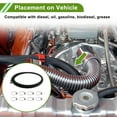 thumbnail image 2 of Unique Bargains 1/2" Fuel Line Kit 8ft Vacuum Hose Automotive Fuel Hose with 8 Clampss 1 Set, 2 of 7