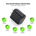 thumbnail image 4 of Esoulk 20W USB-C PD (Power Delivery), Ultra Fast Charging Wall Charger for Motorola Edge 2024 - Black, 4 of 9
