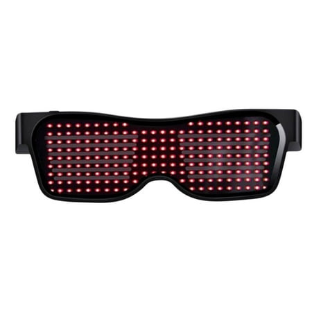 

RKSTN Bluetooth LED Glasses Bluetooth APP Connected Smart Light Up Glasses Customized LED Dynamic-pixel USB Rechargeable for Party Club DJ for Party Supplies Party - Summer Clearance on Clearance