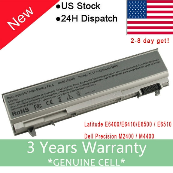New Battery For DELL Latitude E6400 E6500 E6410 E6510 PT434 PT437 KY265 MP303