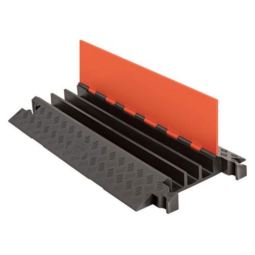 Checkers Cable Protector,Hinged,3 Channels,3 ft. GD3X225-O/B