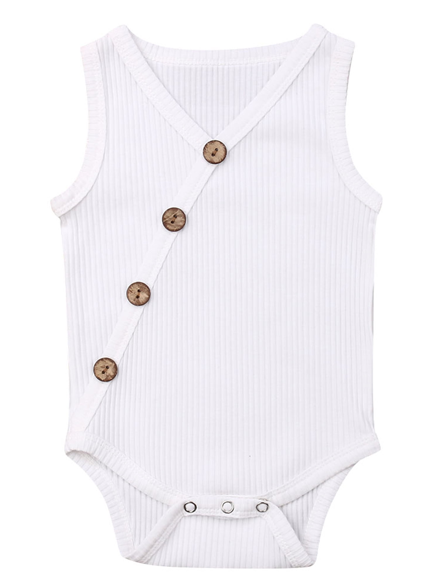 Details about   Toddler Infant Baby Girls Sleeveless Solid Cotton Soft Romper Bodysuit Clothes