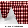 thumbnail image 4 of Rectangle Tablecloth 60x102 Inch, Watercolor Red Black Gingham Plaid Rectangle Table Protector Soft Tabletop Cover Decorative Fabric Table Cover for Dining Table, Buffet Parties and Camping, 4 of 8