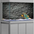 Rock Stone Decor Aquarium Background, Black Rock Fish Tank Background