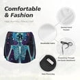 thumbnail image 4 of Hirioo Space Skeleton Meditation for Women's Double Layer Athletic Shorts High-Performance Gym Shorts with Inner Pocket, Elastic Waistband-Large, 4 of 7