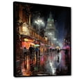 thumbnail image 2 of Designart "Yellow Urban Broadway Life" Cityscapes Framed Wall Art - Industrial Yellow City Buildings Hallway Framed Wall Art Decor, 2 of 6