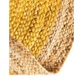 thumbnail image 6 of Unique Loom Braided Jute Collection Area Rug - Goa (3' 3" Round Yellow/Natural), 6 of 6