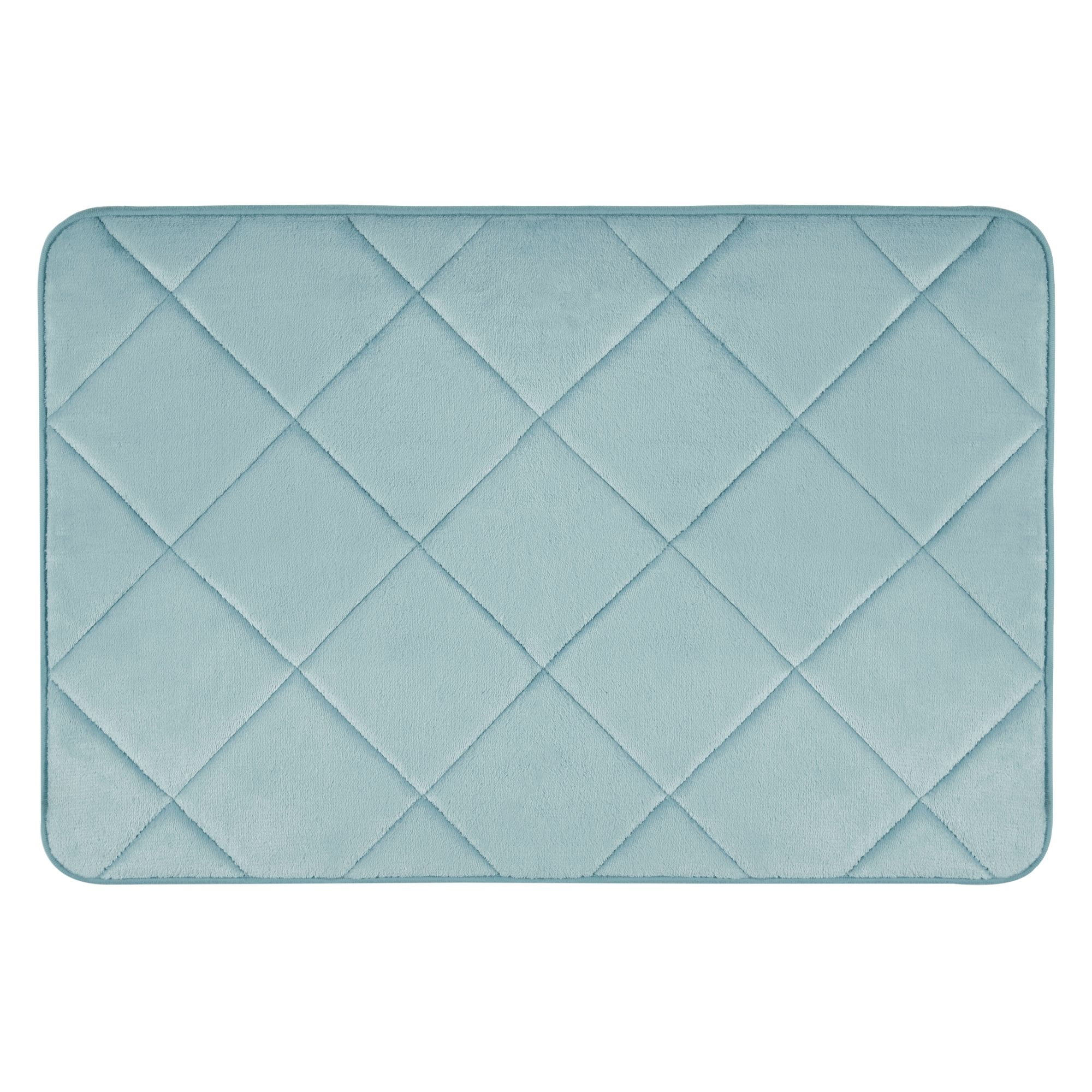 Home Dynamix Capri Haven Machine Washable Memory Foam Bath Mat, Mint