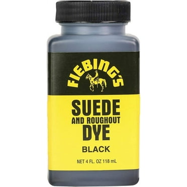 Fiebing's Suede Dye - Recolor, Brighten and Restore Suede and Rough-Out Leather - Black