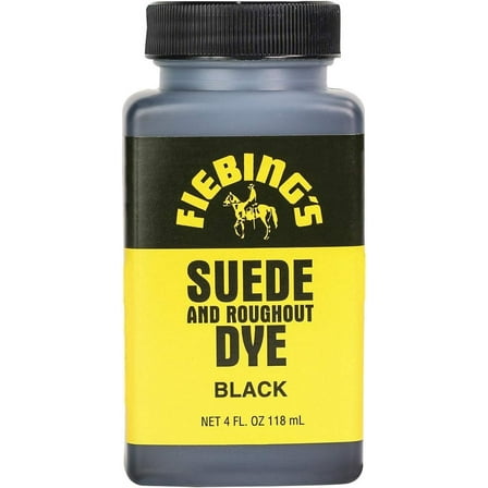 Fiebing's Suede Dye - Recolor, Brighten and Restore Suede and Rough-Out Leather - Black