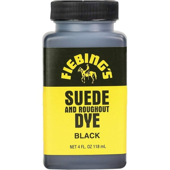 Fiebing's Suede Dye - Recolor, Brighten and Restore Suede and Rough-Out Leather - Black