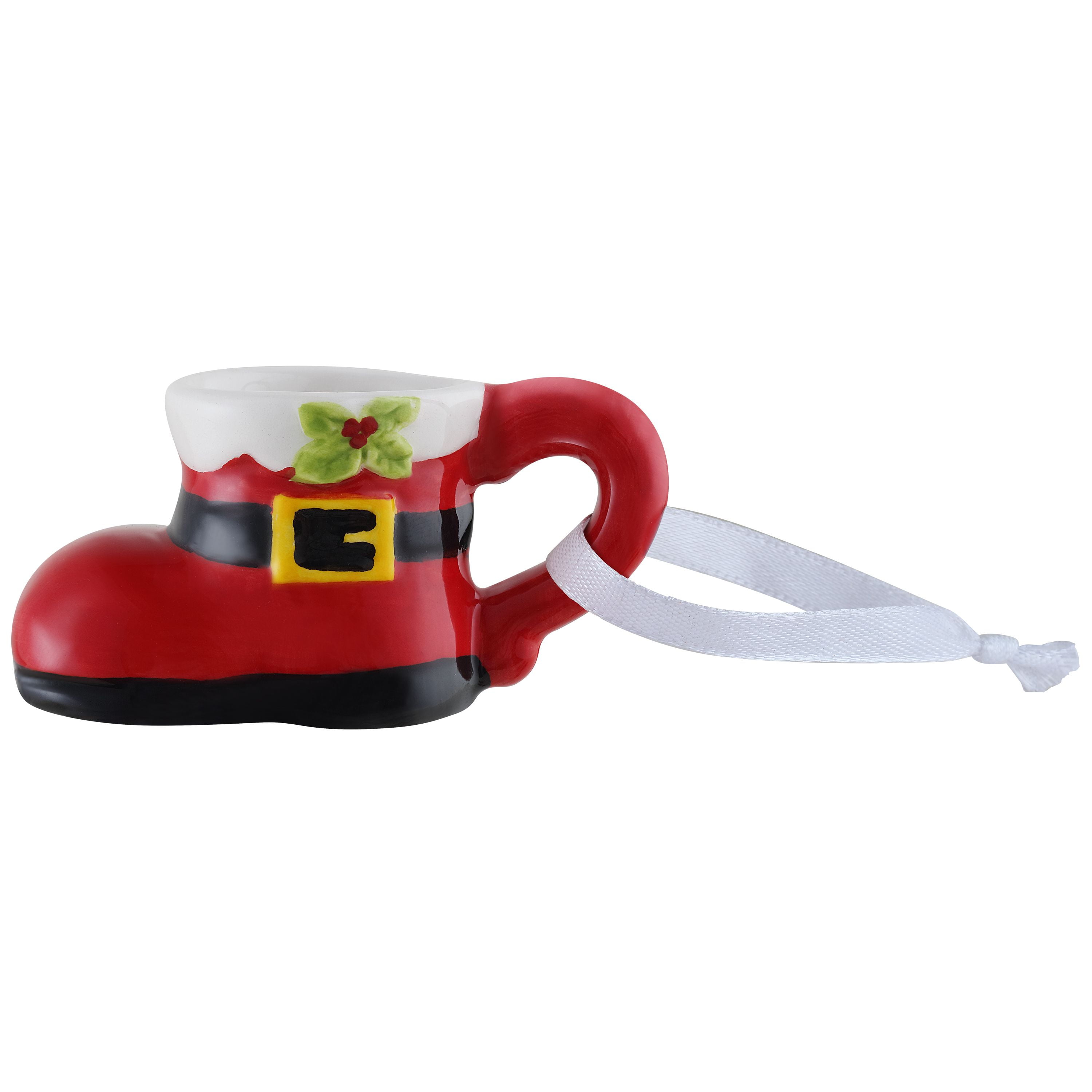 Mr. Christmas 1.5" Miniature Boot Mug Ornament Decoration, Red