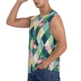 thumbnail image 3 of Kdxio Flamingo for Men's Muscle T-shirt,Sleeveless for Workout Running Athletic Gym Lounge Casual, 3 of 7