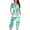 Light Blue, variant on Pajamas for Women Clearance Women's Short Sleeve Pajama Set 2 Piece Summer Sleep Set Floral Print Button Crew Neck Capris Pant Pjs Sets Women Sleepwear New Pinky L