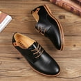 thumbnail image 2 of Kayannuo Mens Dress Shoe Back to School Prom Mens Shoes Men's Fashion Casual Solid Lace Up Leather Wedding Shoes Male Business Shoes, 2 of 7