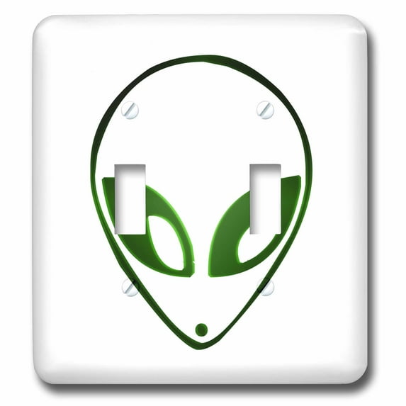 3dRose Alien - Double Toggle Switch (lsp_17005_2)