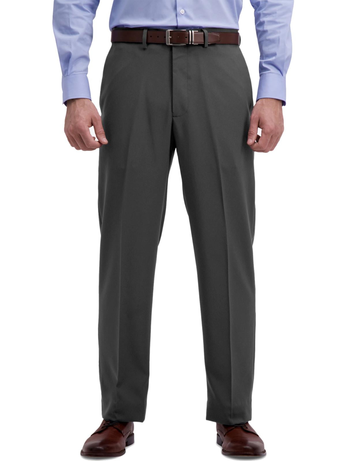 Haggar - Haggar Mens Micro Poly Classic Fit Professional Dress Pants - Walmart.com - Walmart.com