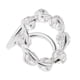 thumbnail image 1 of de lazo redondo de cristal de circón, hebilla de Clip para bufanda de gasa de seda para mujer a la moda Blanco plateado Zulema Hebilla de bufanda de cristal de Zircon, 1 of 8
