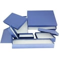 thumbnail image 2 of 888 Display - Pack of 10 Boxes of 5 7/16" x 3 1/2" x 1"H Dark Navy Kraft Cotton Filled Jewelry Boxes, 2 of 2