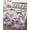 Beige, variant on Quilts Queen Size Bedding Set, Purple Flowers Reversible Summer Quilt 3 Pieces, Butterfly Spring Floral Wooden Farmhouse Lightweight Bedspreads Coverlets with 2 Pillow Shams for All Seasons
