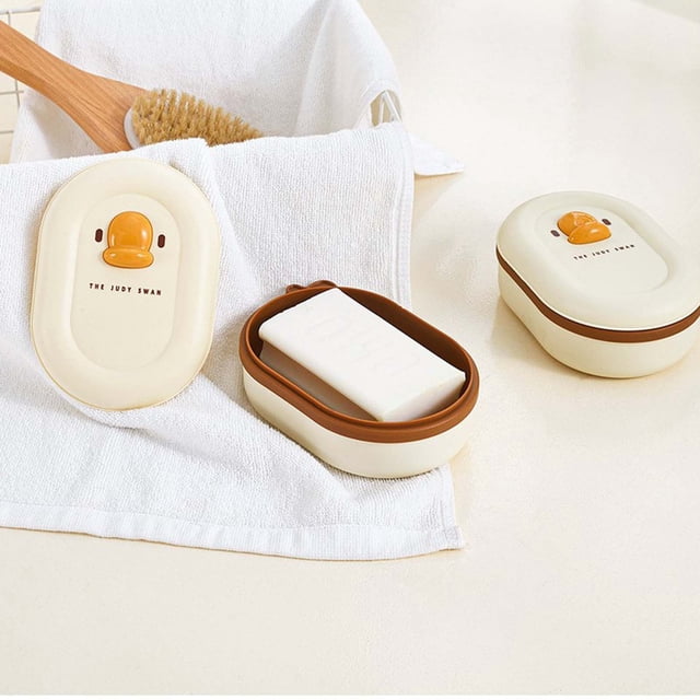 Jabonera de Baño con Tapa y Desagüe Integrado, Impresa En Estilo Europeo, Directamente de Fábrica.