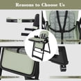 thumbnail image 5 of 3-in-1 Baby High Chair with 5-Point Harness,Foldable Infant Feeding Chair with Silent Locking Wheels and Removable 2-Tier Easy-Clean Tray, 5 of 8
