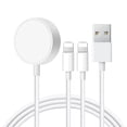 thumbnail image 1 of Aplicable al cargador inalámbrico Apple Watch, succión magnética, un arrastre, tres cables de carga magnética iwatch8, carga rápida aplicable, 1 of 1
