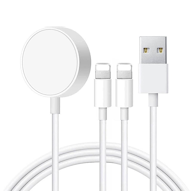 Aplicable al cargador inalámbrico Apple Watch, succión magnética, un arrastre, tres cables de carga magnética iwatch8, carga rápida aplicable