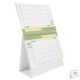 thumbnail image 4 of Mini calendario de escritorio pequeño, con tapa abatible, para planificar y organizar el día a día. Ideal para la oficina en casa o en cualquier lugar. Color verde claro., 4 of 8