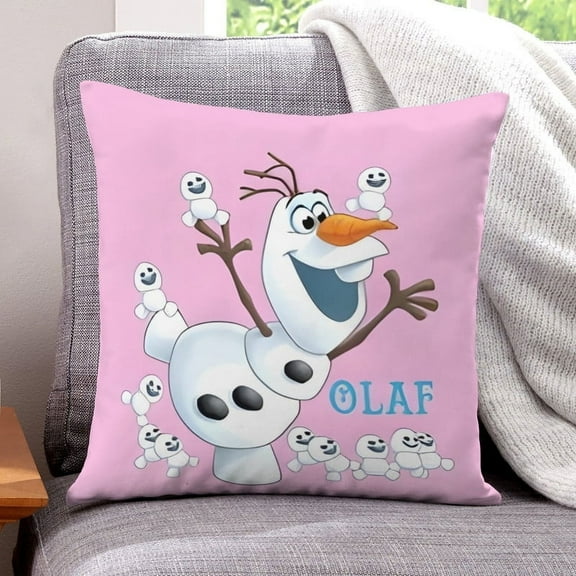 olaf Pillow Cover Case Gifts Pillowcase Home Decorative Throw Cushion Birthday Present Fans Lover