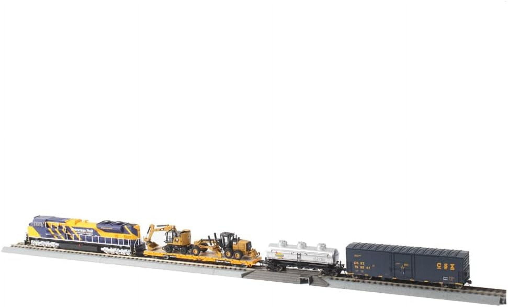 Diecast Masters Caterpillar Progress Rail HO Scale Train Set, HO Series Cat Trucks & Construction Equipment | 1:87 Scale Model Diecast Collectible | Diecast Masters Model 87001