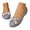 Grey, variant on Ticikt Women's Jelly Sandals Ballet Shoes On Flats Hollow Out Loafers