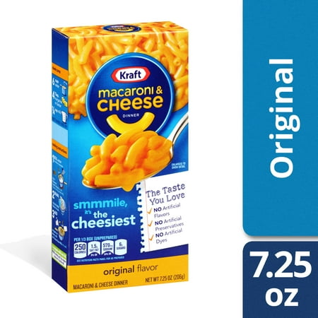 Kraft Original Flavor Mac and Cheese, 7.25 oz Box