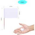 thumbnail image 2 of Blank Toothpick Flags, 100 Pcs Writing Craft Paper Food Label for Garden, Hotel, Buffet, Party, 2 of 6
