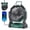 Green, variant on Aishkimo Portable Rechargeable Fan, 10000mAh Battery Powered Camping Fan with LED Light & Hook, 270° Adjustable, 4-Speed, 1/2/3/4H Timer Camping Fan Essentials for Outdoor Tent Travel BBQ Car_Orange