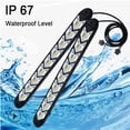 thumbnail image 3 of 2x 9 LED Car Daytime Running Light Strip Driving/Fog/Turn Signal Lamp 12V 2700LM, 3 of 5