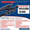 thumbnail image 2 of Whole Parts Oven Door Hinge Part # PC020003 - Replacement & Compatible With Some Viking Ovens, 2 of 9