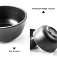 thumbnail image 2 of TP 10 Ounce Melamine Bowls Set, 4.5" Unbreakable Soup Bowls, Cereal Bowl Set of 6, Black, 2 of 6