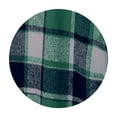 thumbnail image 2 of ASDFVBKG Women's Winter Flannel Shacket Long Jacket Plaid Button Up Casual Lapel Long Sleeve Jacket Fashion Loose Coats Winter Hoodie Outerwear Pocketed Green S, 2 of 4