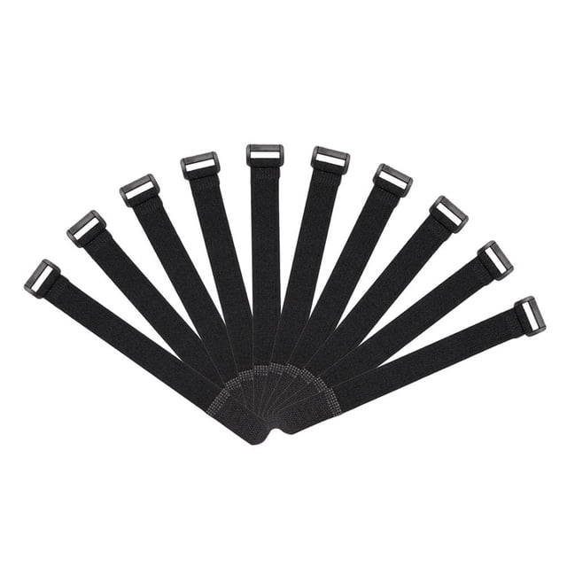Kuymtek 10 Uds. Tirantes para Caña Pescar Tirantes Gancho Lazo (negro)