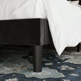 thumbnail image 2 of Allewie Queen Size Platform Bed Frame with Velvet Tiara Upholstered Diamond Button Tufted Headboard, Black, 2 of 9
