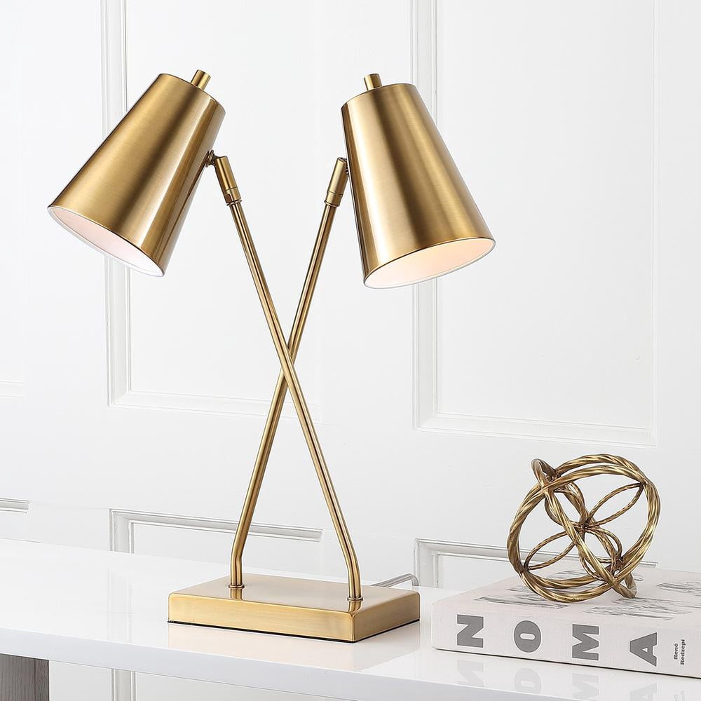 Safavieh Kera 20 in. High Double Light Table Lamp, Gold