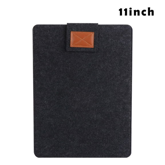 Ultra Thin Professional Portable Fashion Laptop Bag Wool Felt Sleeve Case Computer Cover DARK GREY 11 INCH