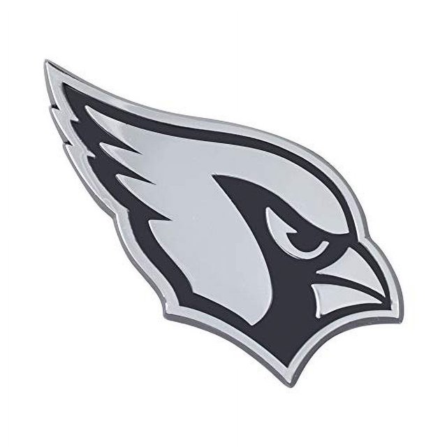 Emblema automático de metal FANMATS NFL Arizona Cardinals cromado 3'