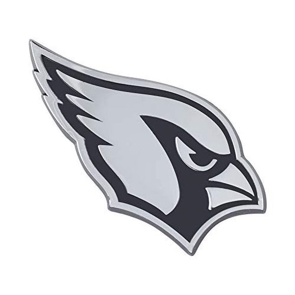 Emblema automático de metal FANMATS NFL Arizona Cardinals cromado 3'